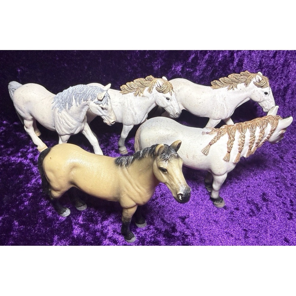 Schleich Am Limes Horse Lot Animal Vtg Pony Toys Equestrian Germany
